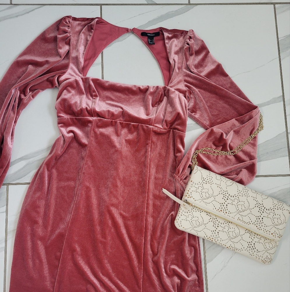 Forever 21 Bodycon Pink mini dress y2k Large